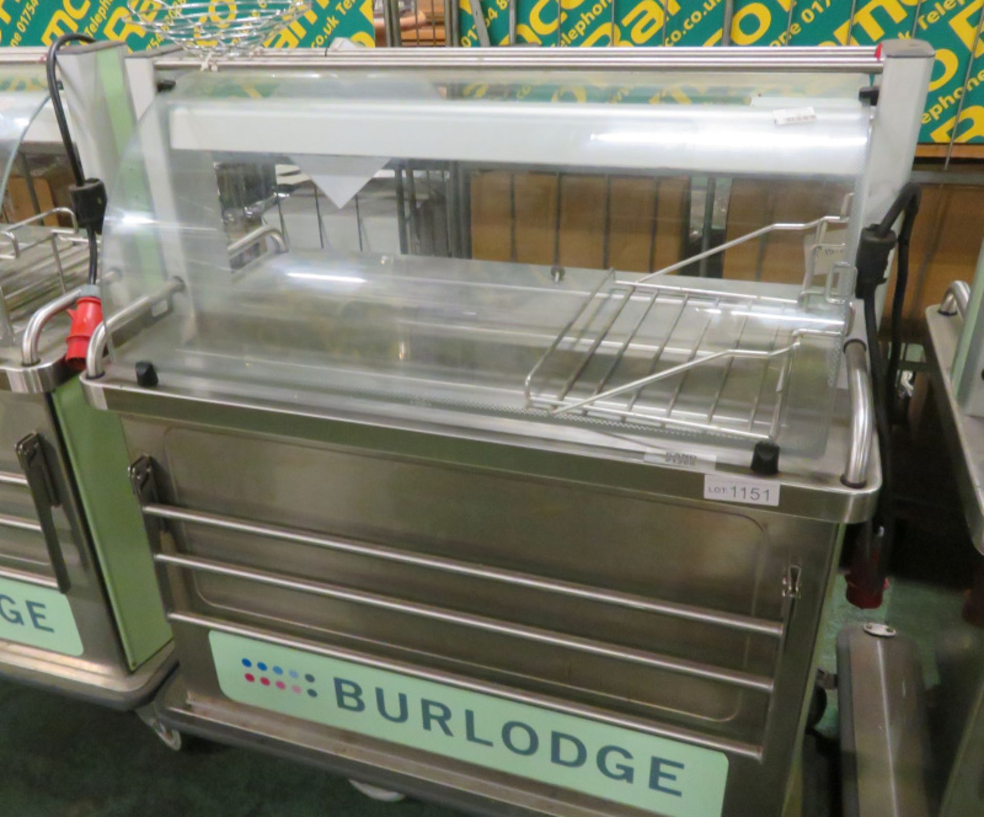 Burlodge Food Servery Trolley Unit - 3 Phase - W 1200mm x D 700mm x H 1400mm