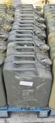 7x Ex-Mod metal jerry cans