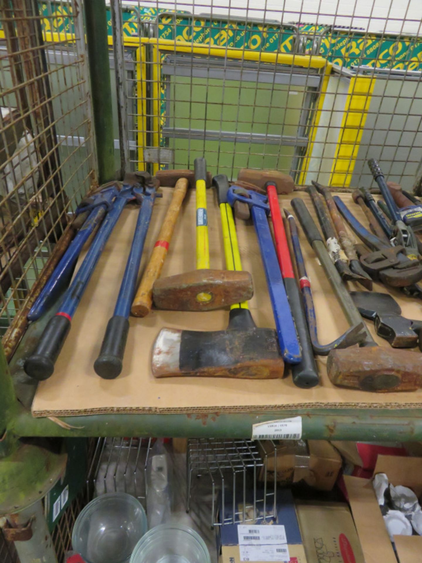 Various Tools - Axe, Pipe Bending Wrenches, Bar Cutters - Image 3 of 3