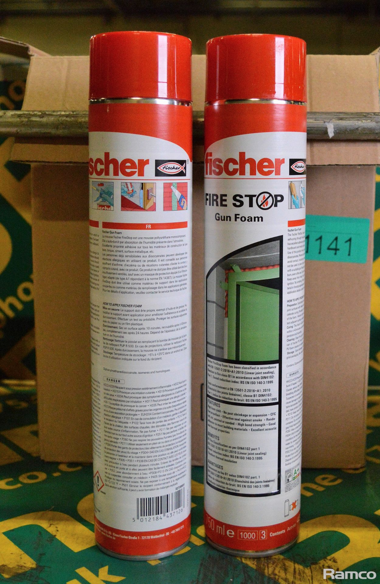 Fischer Fire Stop Gun Foam - 750ml - 12 cans