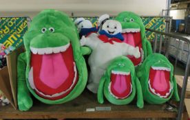 Plush Teddies - Ghostbusters - Slimer & Marshmallow man