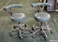 2x Revolving Stools