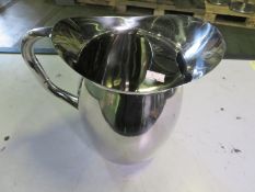 4x 3Qt Stainless Steel Bell Pitchers with Ice Guard