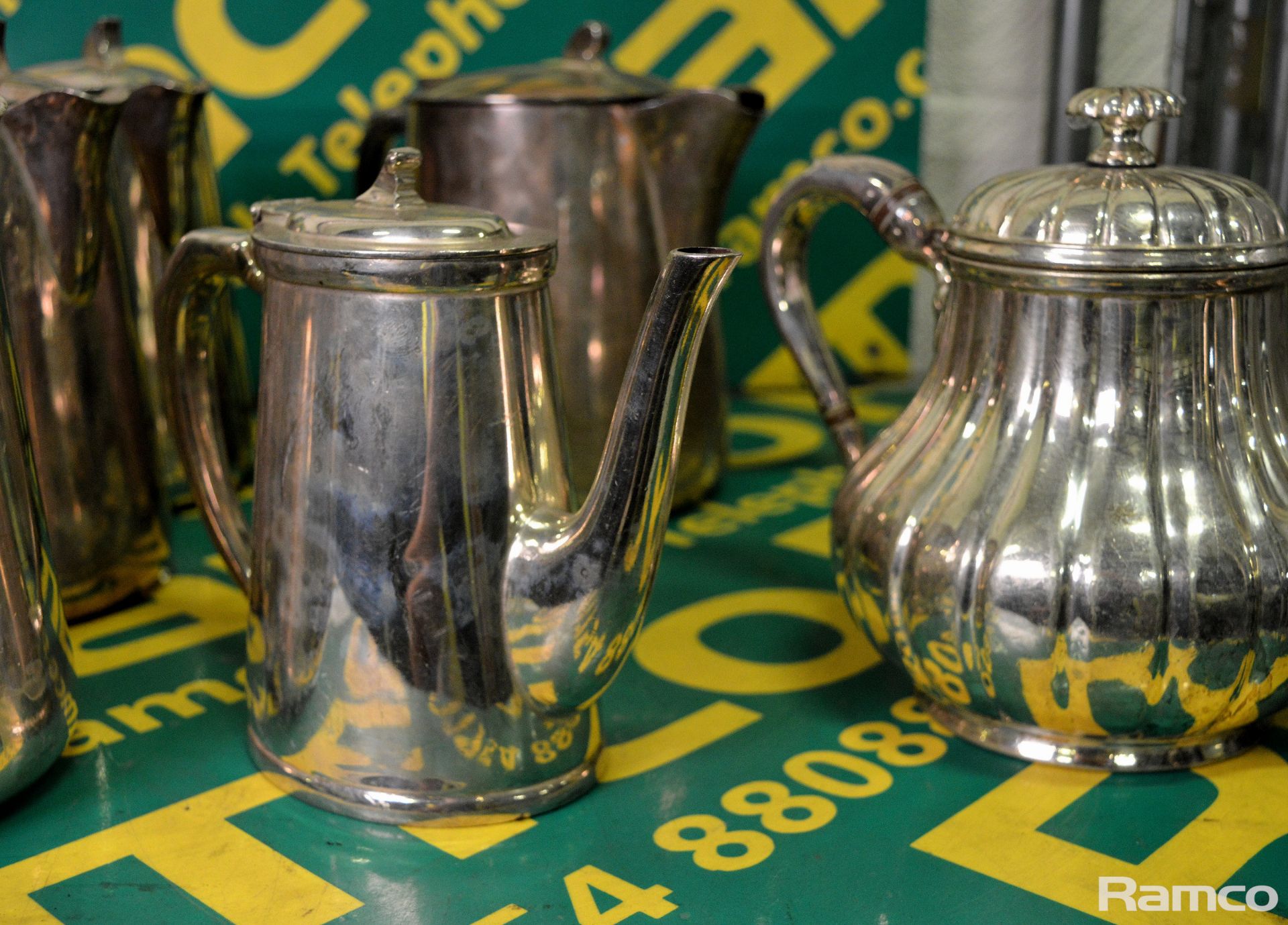 14x EPNS Various Tea And Coffee Pots - Image 3 of 3