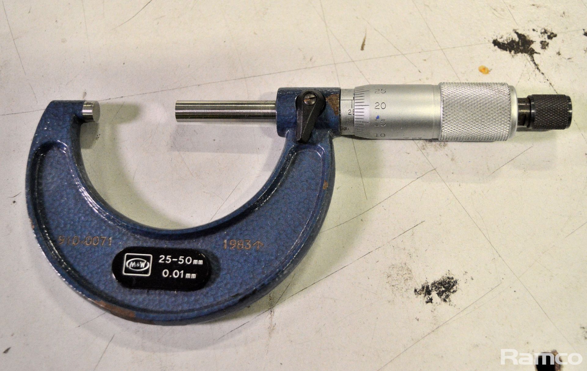 M & W Micrometer Caliper 25-50mm - 0.01mm - Image 3 of 3