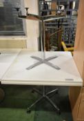 2x Square top tables - W 900mm x D 900mm x H 730mm