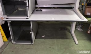 Technical Table With 1 Glass Cabinet Door L 1800mm x W 920mm x H 750mm