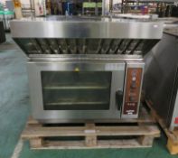 Lainox Combi oven - LX TYP ABE054S - 2012 - 3 phase - 400V - 50hz with extraction hood attachment