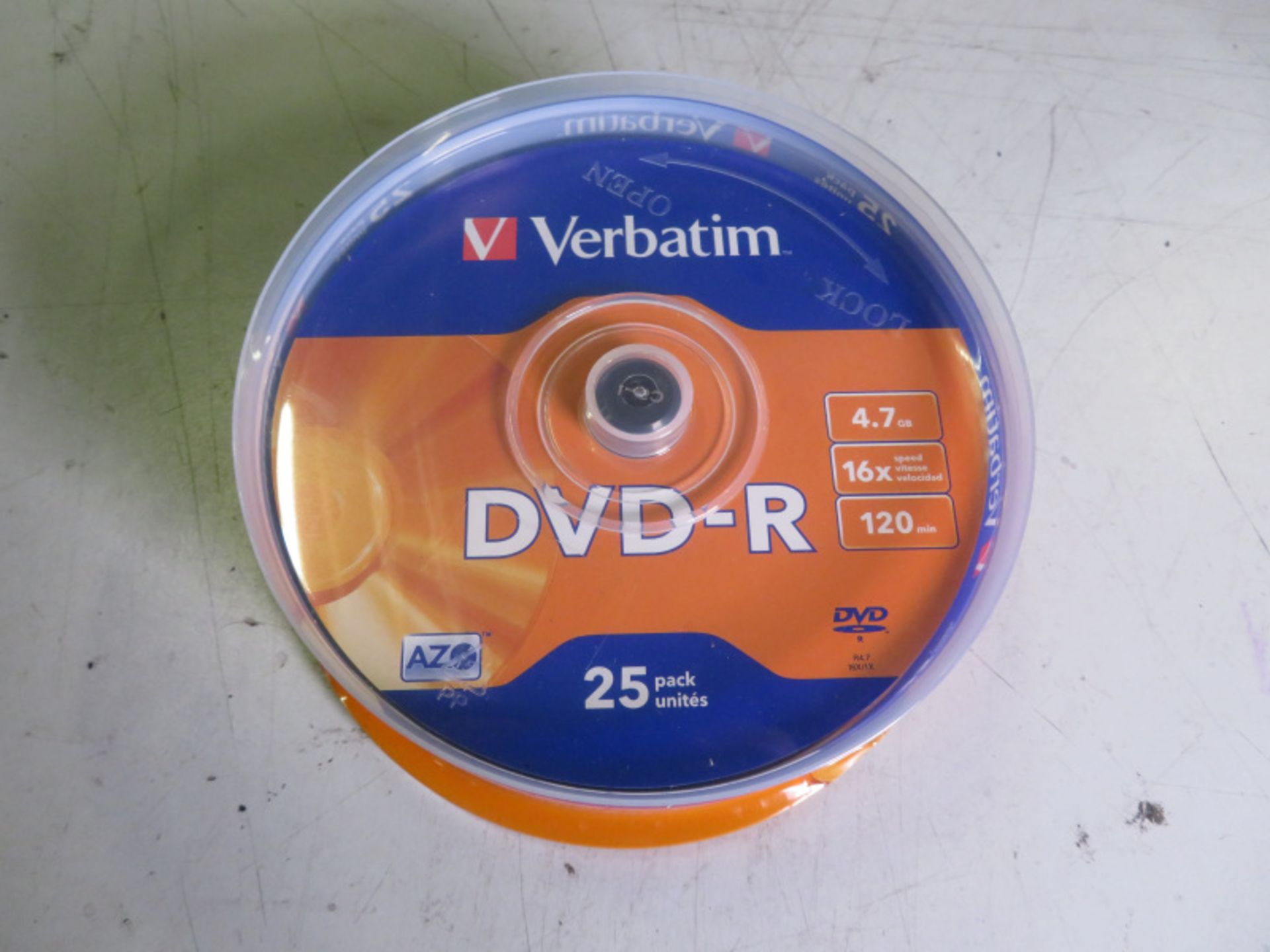 Verbatim DVD-R Discs 4.7 GB - 4 Boxes - 8 Packs of 25 Discs per box - Image 3 of 3