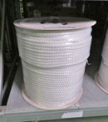 White Poly Fibrous Rope 220m x 9mm - NSN 4020-99-120-8692 - weight 12kg