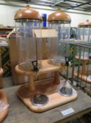 Ze-pe Dual Juice Dispenser & Wooden Stand