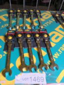 Gear Wrench 15mm ratchet spanners x10