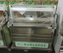 Burlodge Food Servery Trolley Unit - 3 Phase - W 1200mm x D 700mm x H 1400mm