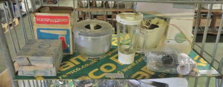 Original Kenwood food mixer with various attachments