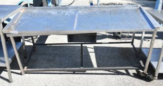 Stainless catering table (AS SPARES)