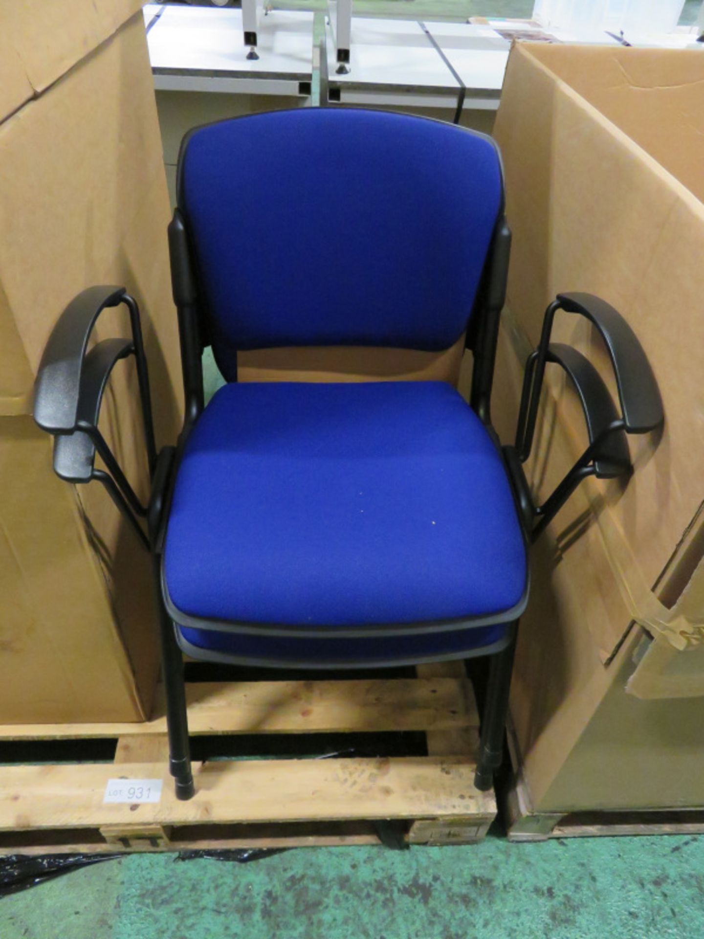 4x Blue Chairs - W660mm x D550mm x H800mm - Image 2 of 2