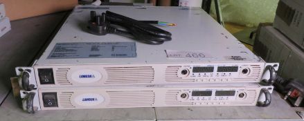 2x Lambda GS Gen 50-30 DC Power Supplies (missing dials on both units)