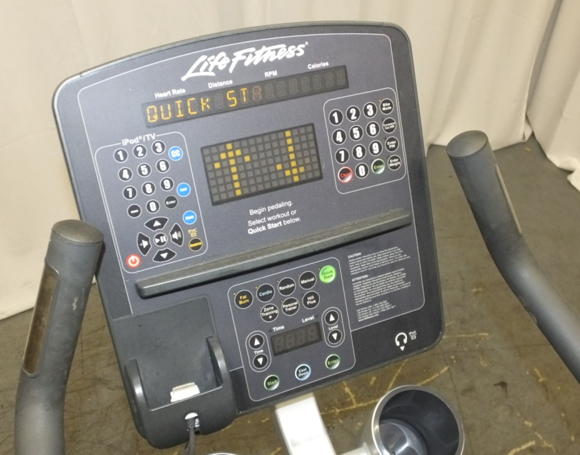 Life Fitness CLSC Exercise Bike - Image 8 of 11