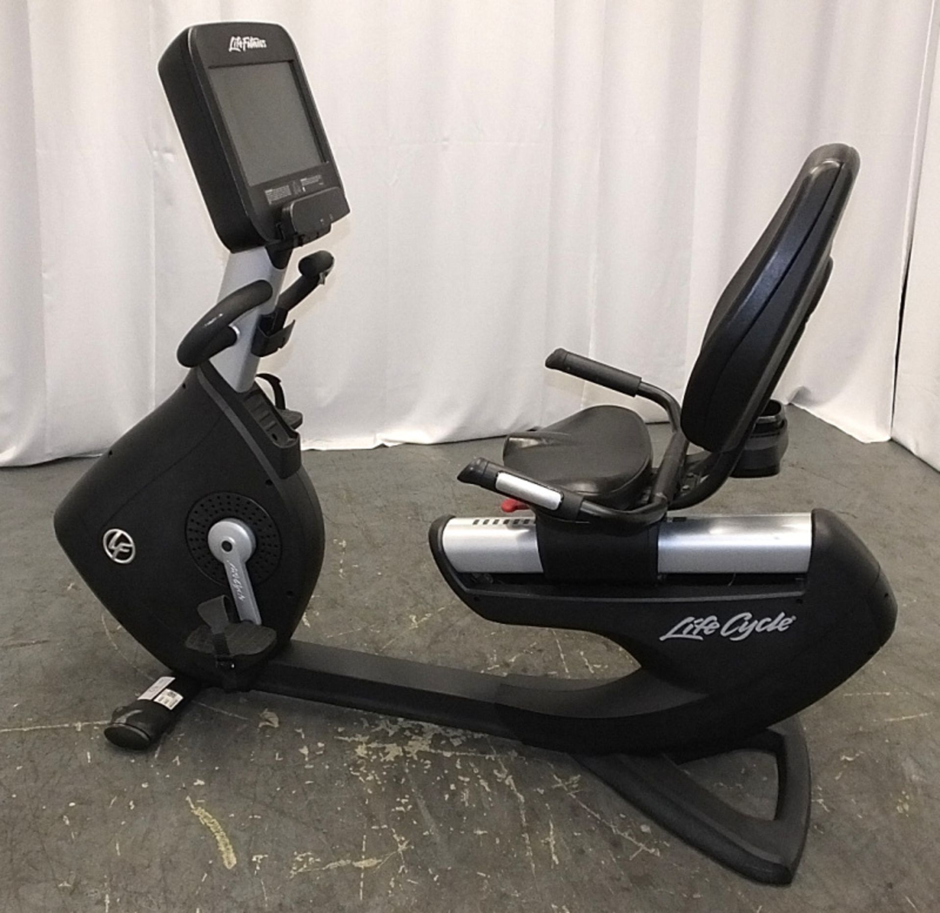 Life Fitness Life Cycle 95RS Recumbent Exercise Bike - Missing Power Pack