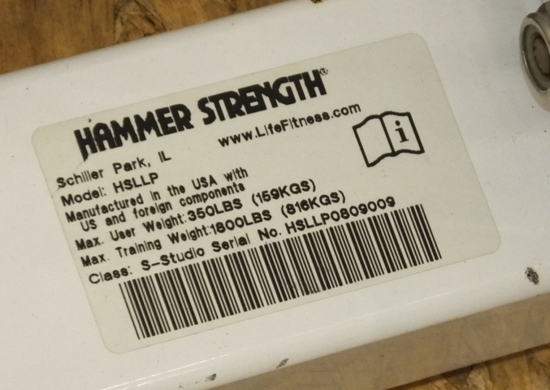 Hammer Strength HSLLP Leg Press - See Pictures for condition - Image 8 of 19