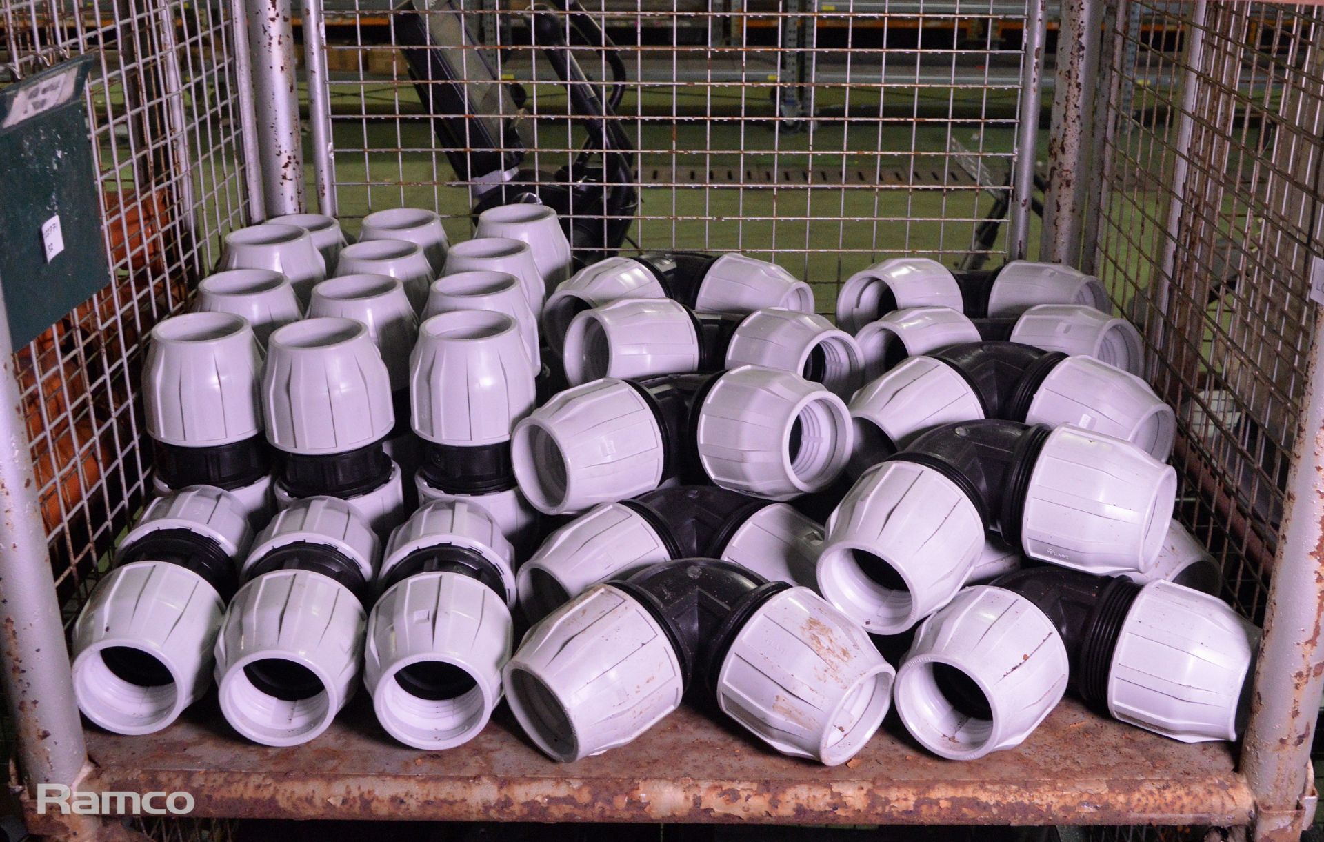 32x PVC MDPE 90mm diameter Elbow Couplings