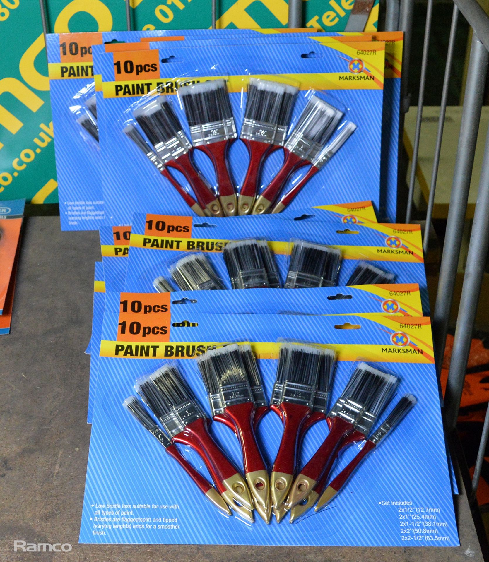 10x Marksman 10pc Paint Brush Sets