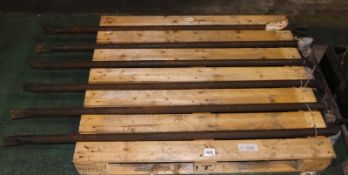 6x Ansell Crowbars - L1650mm