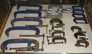 Various G-Clamps Tools