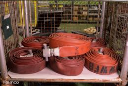 7x Reels of layflat hose - Male & Female Connectors