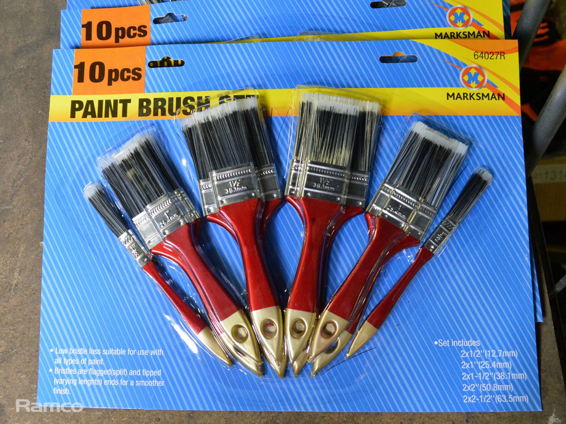 10x Marksman 10pc Paint Brush Sets - Image 2 of 3