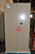 Metal Brown 2-Door Cabinet & Combi L 920mm x W 480mm x H 1840mm