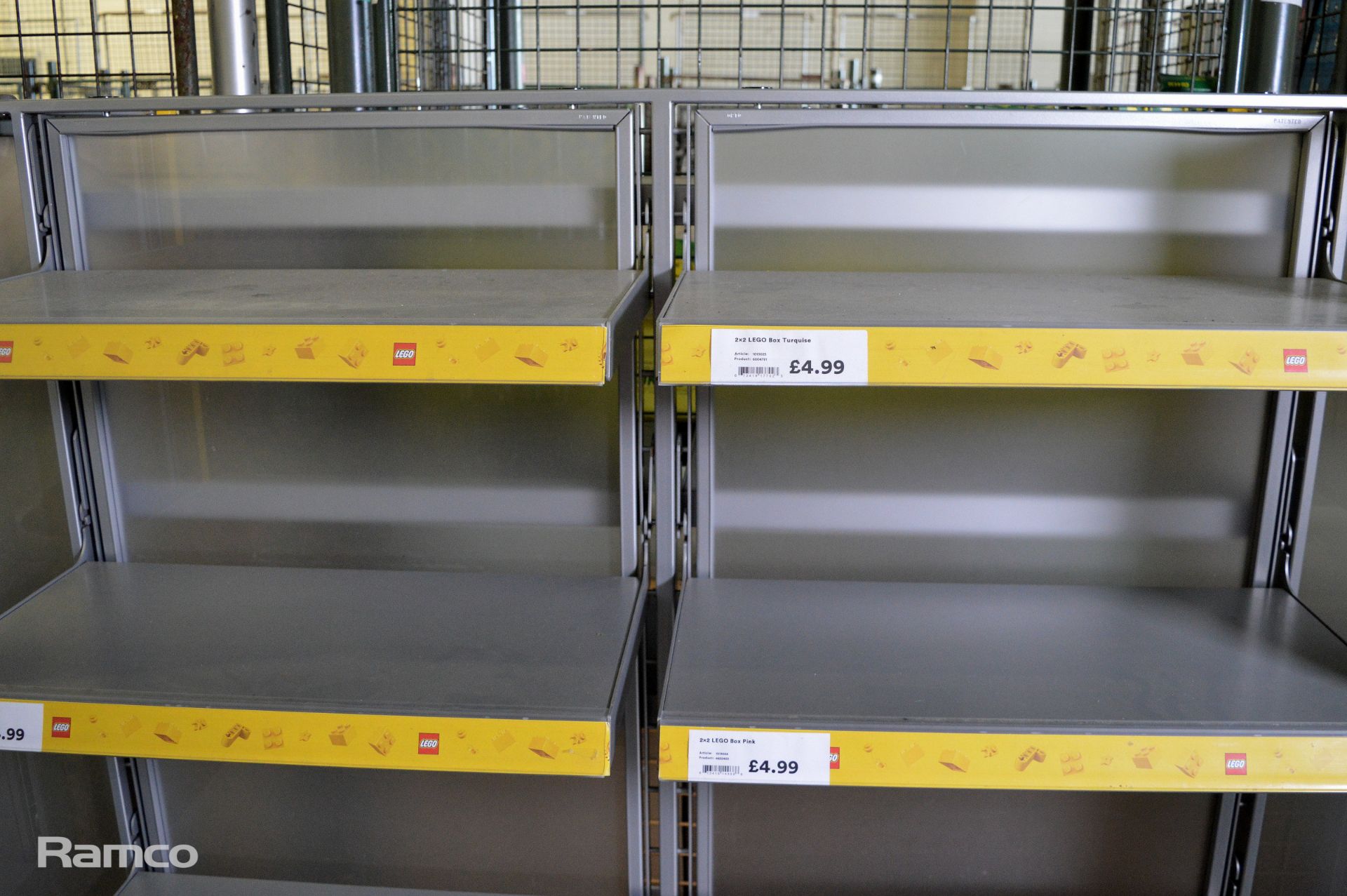 Double sided shelving shop display unit - L 1400mm x D 680mm x H 1540mm - Image 2 of 4