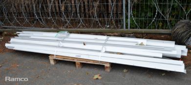 Various Lengths of White Plastic Trunking