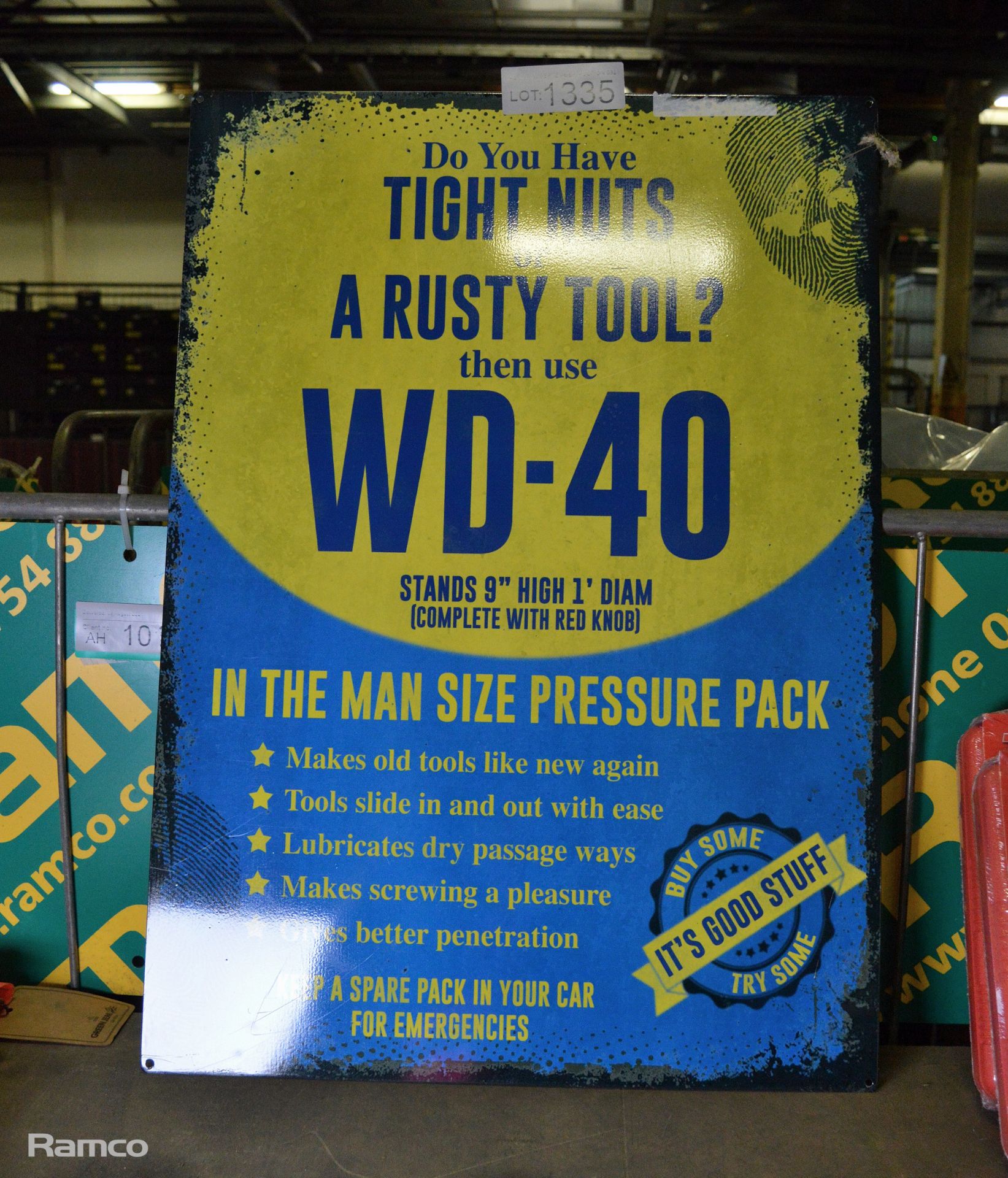 WD-40 Tin Sign