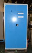 Metal Blue/Grey 2-Door Cabinets L 1000mm x W 500mm x H 2000mm
