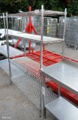 Metal Wire Catering Shelving - W1210 x D470 x H1660mm