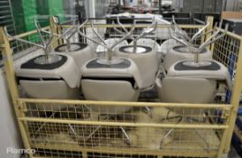 12x Tub Style chairs - Grey (stillage not included)