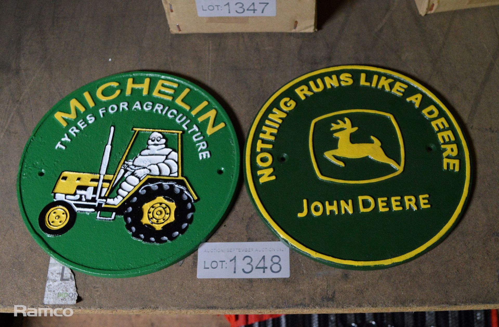 John Deere & Michelin Agriculture Cast Signs