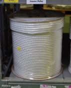 White Poly Fibrous Rope 220m x 9mm - NSN 4020-99-120-8692 - weight 12kg