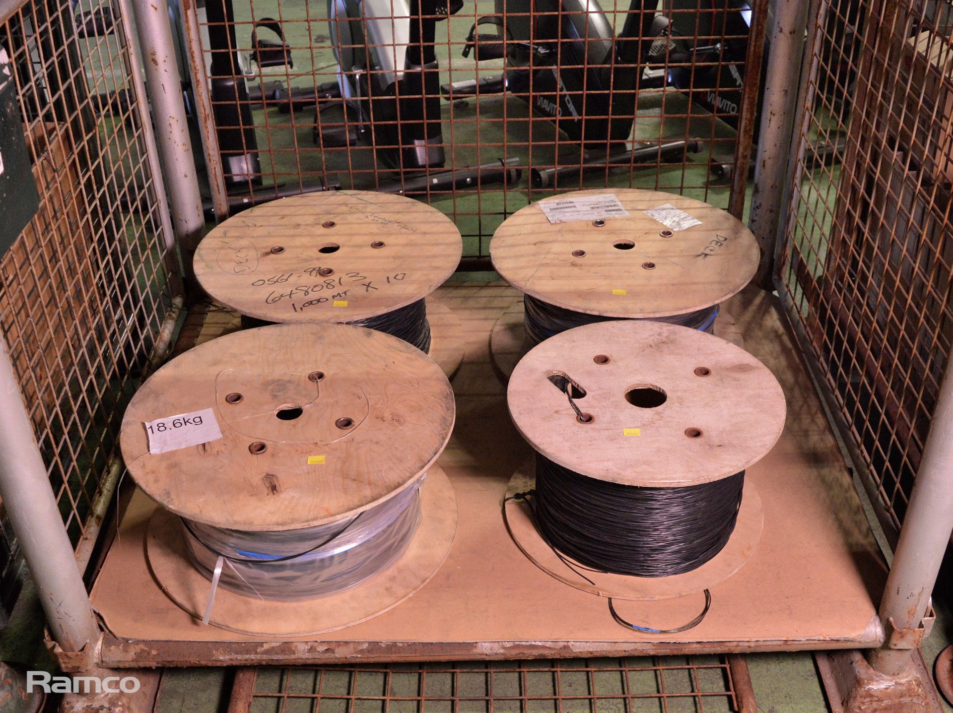 4x Reels 2-Core Telephone Cable approx. 1000 MTR per reel