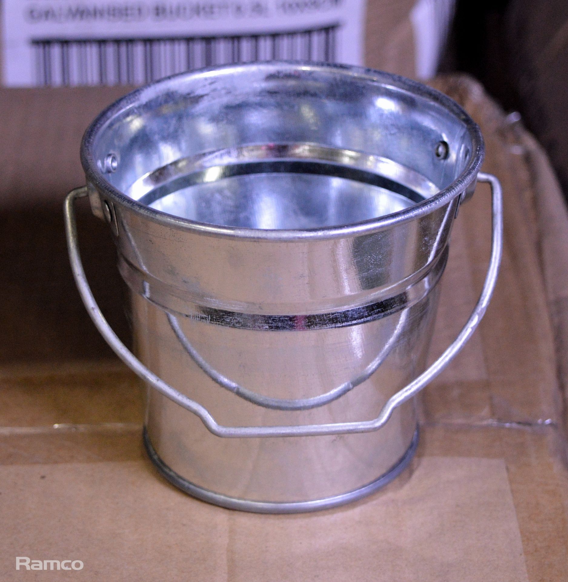 600x Transworld Galvanised Metal Buckets 0.5L - Image 2 of 2