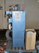 Guyson C400/1 dust collector, flexible ducting, filter