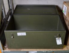 Metal transit box - W 640mm x D 390mm x H 300mm