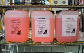 3x Aluline X.Oczyme Bacterial Cleaner 20Ltr bottles