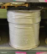 White Poly Fibrous Rope 220m x 9mm - NSN 4020-99-120-8692 - weight 12kg