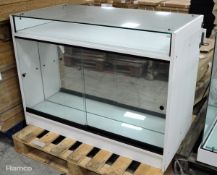 Glass Display Cabinet - W1220 x D620 x H900mm