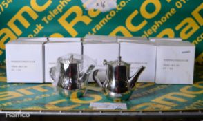 10x Transworld Stainless Steel Arabian Coffee Pots - 12oz