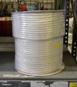 White Poly Fibrous Rope 220m x 9mm - NSN 4020-99-120-8692 - weight 12kg