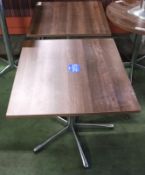 Short Square bar / cafe table W 800mm x D 800mm x H 740mm