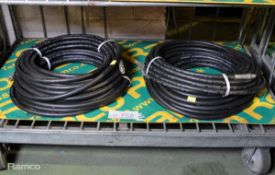 2x Graco 1/4 dia 86 bar Air Lines - 10m